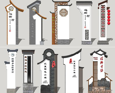 营山县美丽乡村标识标牌有哪些分类？