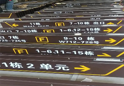 营山县广告标识中，常见的几种安装方式。